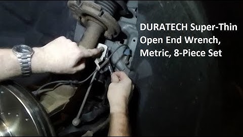 DURATECH Super-Thin Open End Wrench Set, Metric, 8-Piece Set, Great for Sway Bar Links