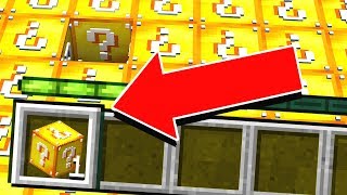PLAYING MINECRAFT WITH ONLY 1 LUCKY BLOCK... (impossible?)