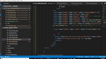QRCode tutorial   69   integrate paystack button - Laravel 5.6 full project course