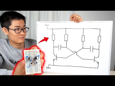 Making an Astable Multivibrator. How it works