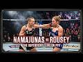 Rose Namajunas vs Ronda Rousey female UFC Bantamweight Title Fight KO Finish