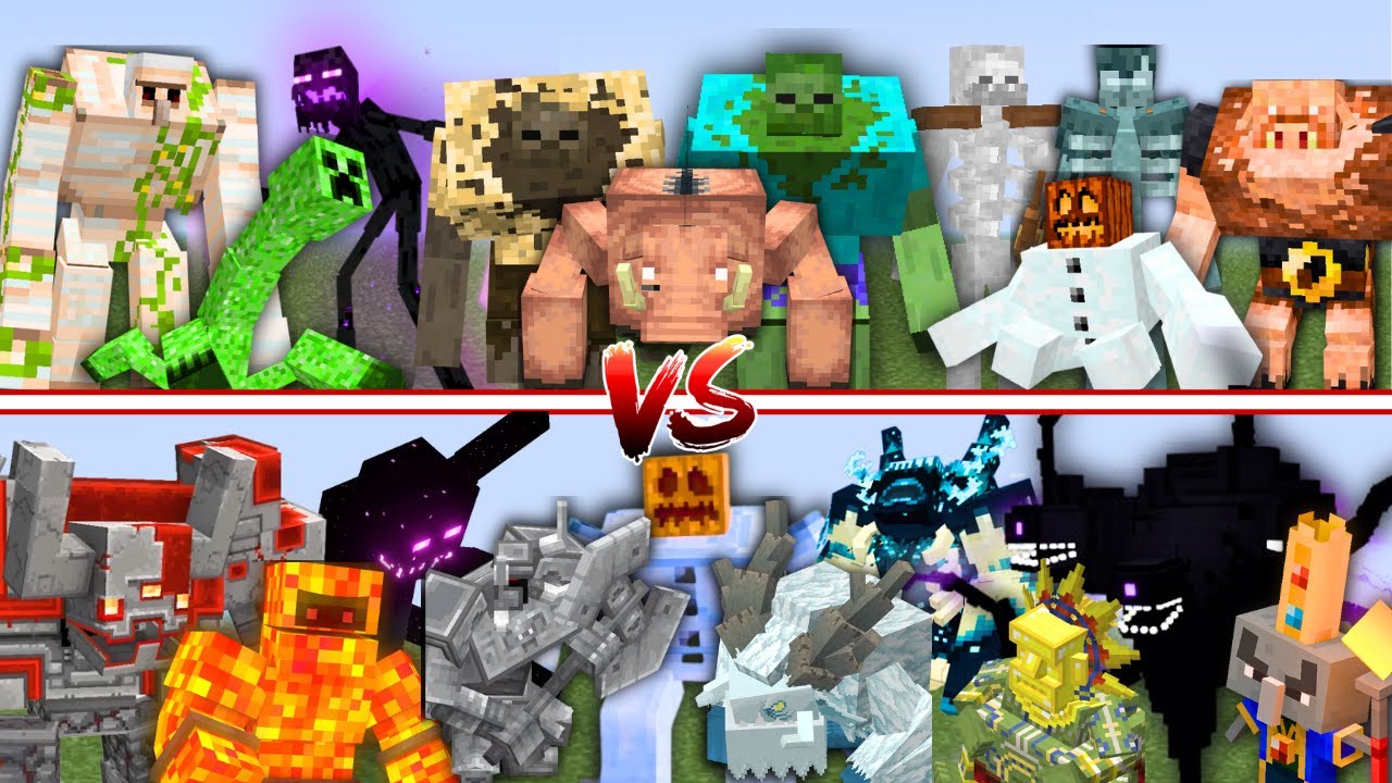 MUTANT MOBS vs MODS in Minecraft Mob Battle - YouTube