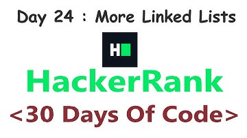 HackerRank 30 Days of Code c++ | Day 24 : More Linked Lists | 2020