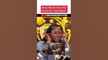Thumbnail of #RemyMa on how she snuck on #Leanback #fatjoe #shorts #hiphopculture #songwriter #terrorsquad