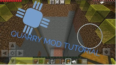 THE QUARRY MOD TUTORIAL FOR MINECRAFT POCKET EDITION