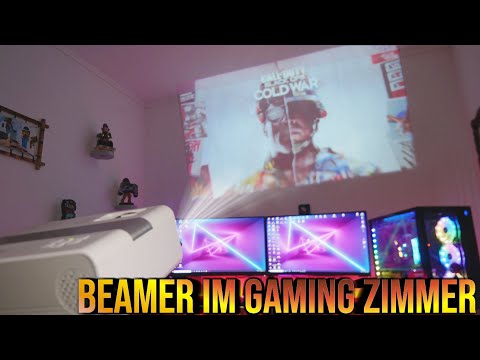 LOW BUDGET BEAMER! IM GAMING ZIMMER ! TECHNAXX TX-127 (GEWINNSPIEL INFO)