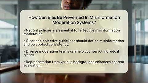 How Can Bias Be Prevented In Misinformation Moderation Systems? - Everyday-Networking