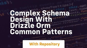 complex schema design with drizzle orm common patterns
