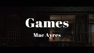 해가 넘어갈때쯤 듣기 좋은. Mac Ayres - Games