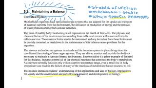 Maintaining a balance - Focus 1.1