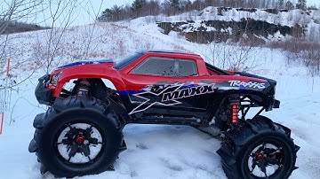 RC Bashing - Traxxas X maxx -  Snow Bash - Hill Climb