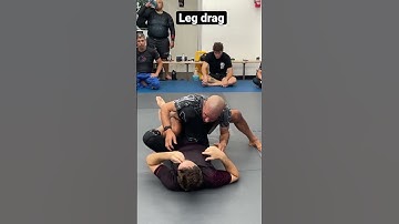 Nogi leg drag guard passing drill - getting down low