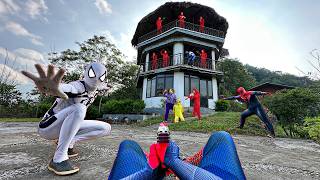 SUPERHERO’s Story | Where Is YELLOW SPIDER-MAN ?? ( Masion Battle ) By Follow Spider