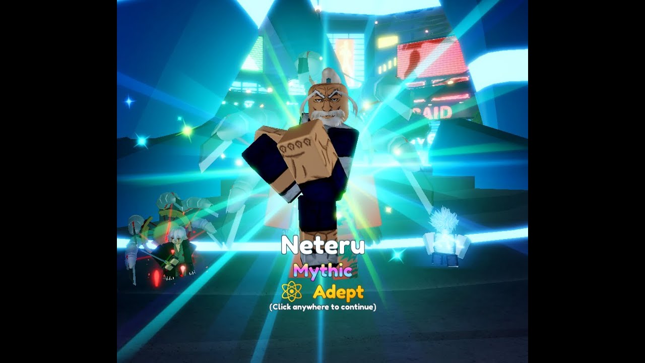 NEW MYTHICAL UNIT NETERU SHOWCASE IN ANIME ADVENTURES ROBLOX 