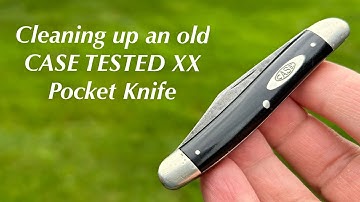 Cleaning up an old CASE XX TESTED stockman pocket knife 1920-40