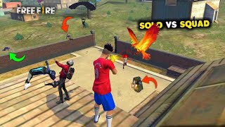 🔥SOLO VS SQUAD MATCH 😱 🗣️MY FIRST VOICE WITH GAME PLAY VIDEO WATCH TILL END..📲#freefire