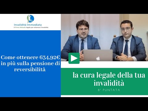 Video: Come Ottenere L'indennità Di Reversibilità?