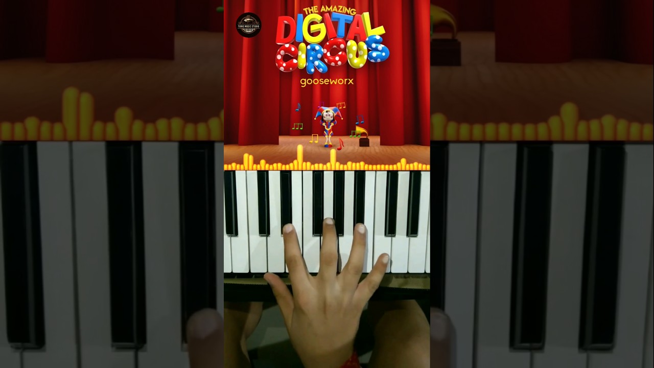 The Amazing Digital Circus Main Theme Song Piano Cover #shorts #pianocover