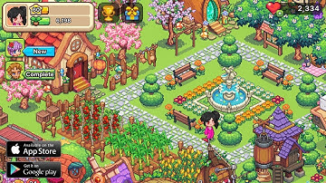 Viladia: Cozy Pixel Farm Gameplay (Android iOS)