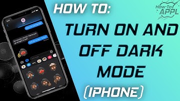 HOW TO: Turn ON and OFF Dark Mode on iPhone (Quick)