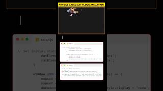 PHYSICS BASED CATS FLOCKS ANIMATION using html css #coding #programming