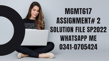 mgmt617 assignment 2 sp2022 mgmt 617