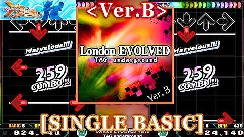 【DDR X3】 London EVOLVED ver.B / TAG underground [SINGLE BASIC] 譜面確認+Clap