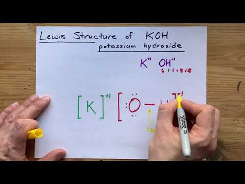 Lewis Structure of KOH, potassium hydroxide
