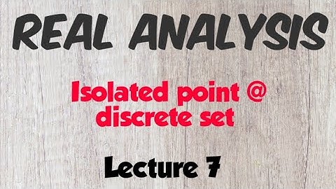 Isolated point and discrete set