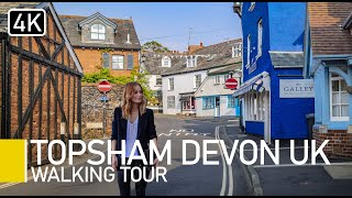 Topsham, Devon, England | 4K Virtual Walking tour with captions