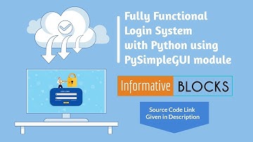 Python, PySimpleGUI - Fully Functional Login/Signup System (Time Lapse)