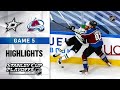 NHL Highlights | Second Round, Gm5 Stars @ Avalanche - Aug. 31, 2020