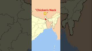 “Chicken’s Neck 😳”#SiliguriCorridor #ChickensNeck #IndianGeopolitics #IndiaMap #