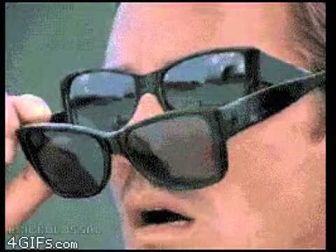 sunglasses reaction gif video - YouTube