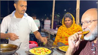 উত্তরার দিয়াবাড়িতে জমজমাট স্ট্রীট ফুড || Diabari Street Food, Dhaka, Bangladesh.