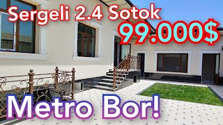 Toshkent Sergeli 2.4 Sotokli Yangi Hovli Sotiladi. Metro Yaqin! Narxi 90.000$