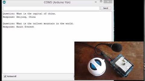 Building a Siri Clone with the Arduino Yún - Demo Video