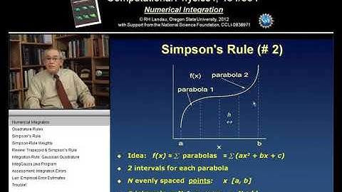 5.7 Numerical Integration (Quadrature)