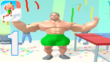 Muscle Rush - Smash Running Game All Levels 1-15 Part 1 (iOS - Android)