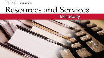 Resources and Services for Faculty
