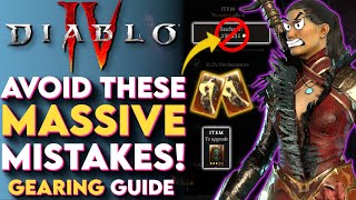5 Massive Gear Mistakes To Avoid In Diablo 4! - Diablo 4 Gearing Guide Guide (Tips and Tricks)