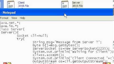tcp JAVA CLIENT AND SERVER Programming  using tcp java oop.avi