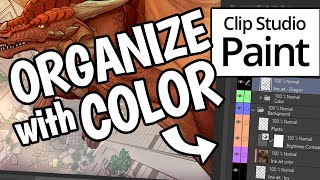 Layer Palette Colors in Clip Studio Paint - Quick Tip