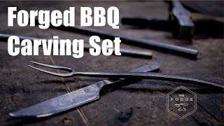 Blacksmithing : Making a BBQ Carving Set For Goatober - The Forge And Chef James Whetlor