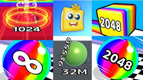 MAX LEVELS- Ball Run 2048 vs Ball Run Infinity vs Happy Cube 2048 gameplay walkthrough #ballgamezone