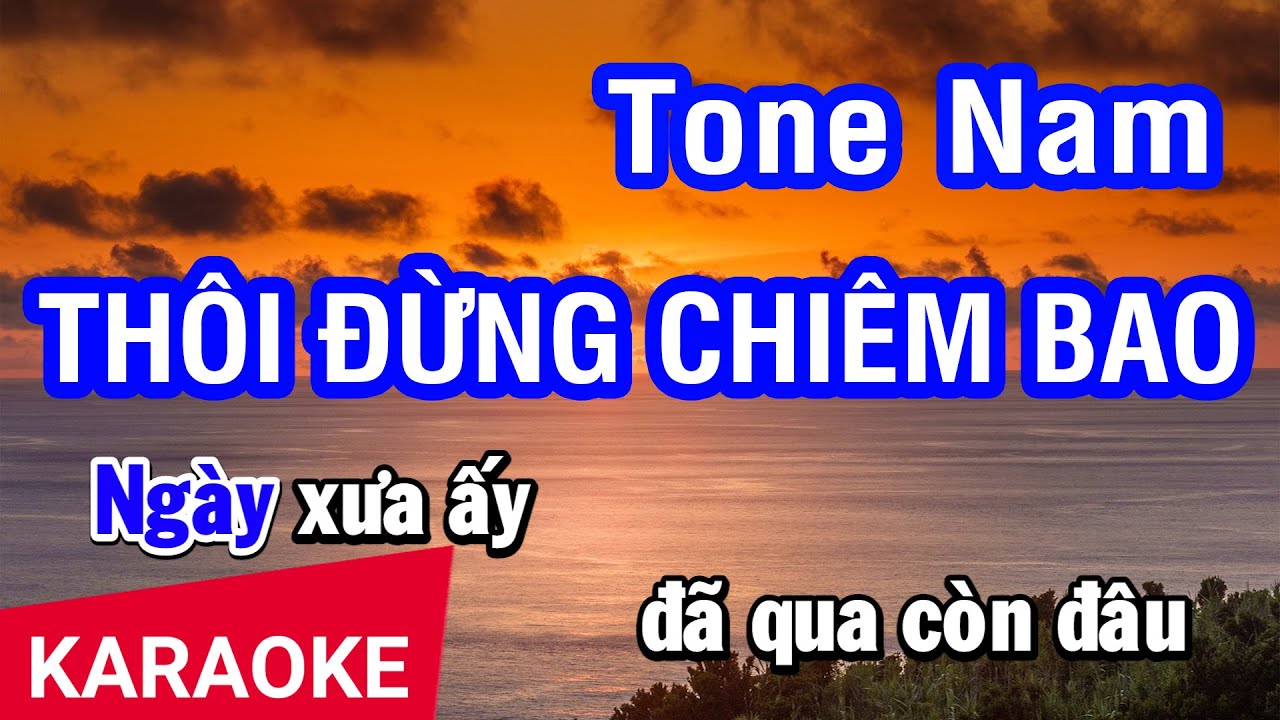Karaoke Thôi Đừng Chiêm Bao - Tone Nam
