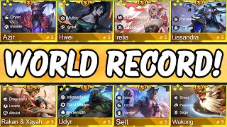 *World Record* ALL 5-Cost Champions 3-Star In One-Game!!! TFT Set 11