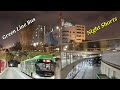 Green Line Bus Karachi Road. Night View...