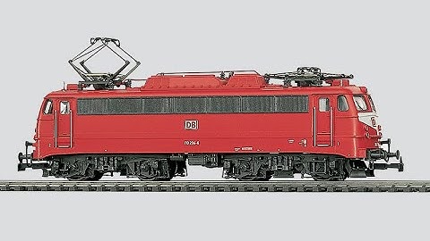 Märklin DB BR 110 294-6 Electric Locomotive pulling a Really Long Freight Train (38 cars)