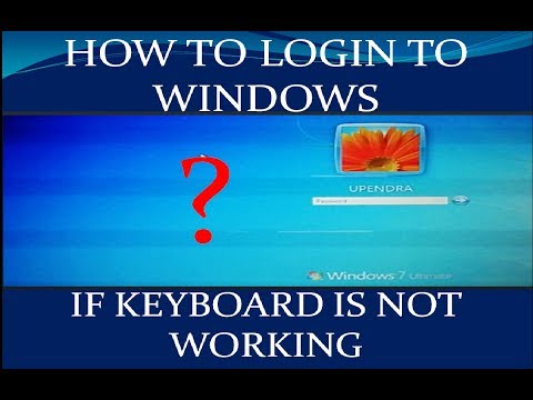 HOW TO LOGIN  USING VIRTUAL KEYBOARD WINDOW  WITHOUT KEYBOARD